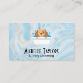 Carte De Visite Doggie Baignade Grooming | Service animal (Devant)