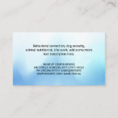 Carte De Visite Doggie dans le bain bulle (Dos)