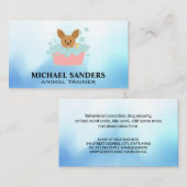 Carte De Visite Doggie dans le bain bulle (Devant / Derrière)