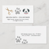 Carte De Visite Doggie Paw | Ciseaux (Devant / Derrière)