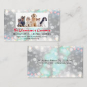 Carte De Visite Doggies | Arrière - plan d'étincelle (Devant / Derrière)