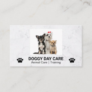 Carte De Visite Doggies mignonnes assis Groomer Formateur