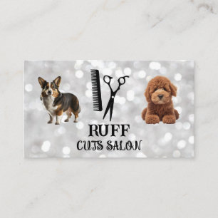 Carte De Visite Doggies mignonnes   Outils Salon