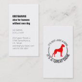 Carte De Visite Dogrames (Devant / Derrière)