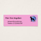 Carte de visite Dogue Allemand (Dos)