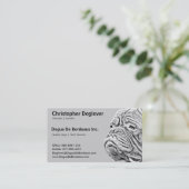 Carte De Visite Dogue De Bordeaux - mastiff français (Debout devant)