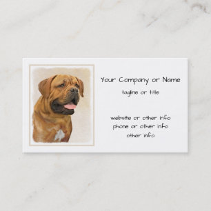 Carte De Visite Dogue de Bordeaux Peinture - Cute Original Chien A