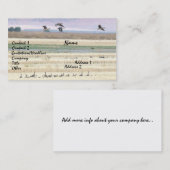 Carte de visite d'oies de migration (Devant / Derrière)