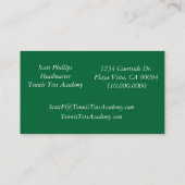 Carte De Visite Doigts Academy_template de tennis (Dos)