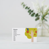 Carte De Visite Doigts verts (Debout devant)