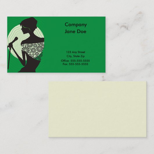 Carte de visite d'oiseau de chanson (Devant / Derrière)