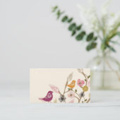 Carte de visite d'oiseaux (Debout devant)