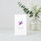 Carte de visite d'oiseaux d'aquarelle (Debout devant)