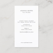 Carte de visite d'oiseaux de Humming (Dos)