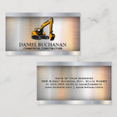 Carte De Visite Doisseur de construction | Métallique (Devant / Derrière)