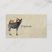 Carte de visite d'OKAPI et de PLUMES (Dos)