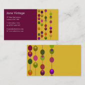 Carte de visite d'olives de cocktail (Devant / Derrière)