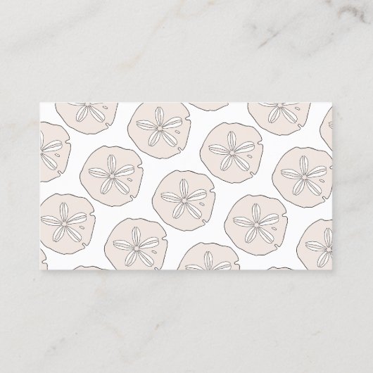 Carte De Visite Dollar de sable doré (Dos)