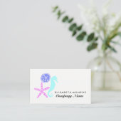 Carte De Visite Dollar de sable, Starfish, Seahorse, Voyage & Tour (Debout devant)