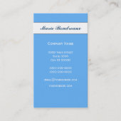 Carte De Visite Dollar de sable sur le bleu tropical (Devant)