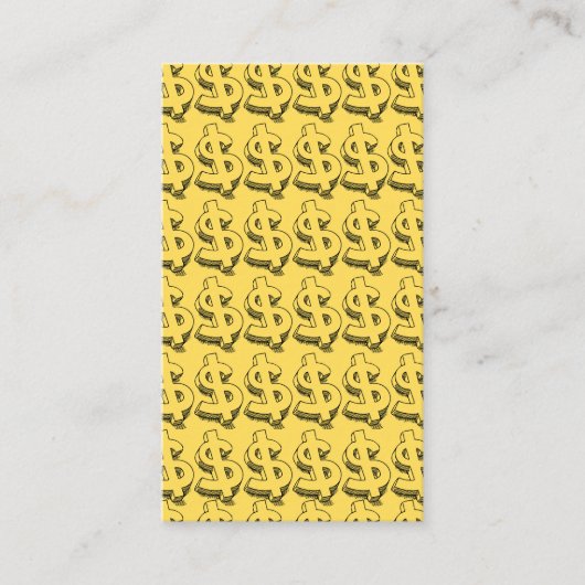 Carte De Visite dollar or (Devant)