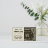 Carte De Visite Dollar vintage (Debout devant)