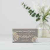 Carte De Visite Dollars De Sable Naturel Annonce De Location De Ph (Debout devant)
