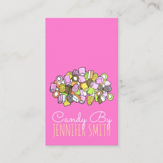 Carte De Visite Dolly Mixte Royaume-Uni Fondant Confection Candy (Devant)