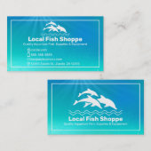 Carte De Visite Dolphin, aquarium de poisson Boutique (Devant / Derrière)