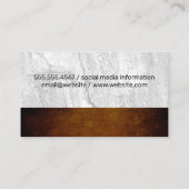 Carte De Visite Domaine viticole | Ardoise rocheuse et texture (Dos)