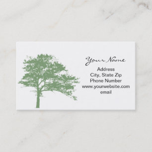 Carte de visite d'ombre d'arbre