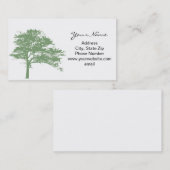 Carte de visite d'ombre d'arbre (Devant / Derrière)