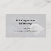 Carte De Visite Dôme de la capitale des États-Unis (Dos)