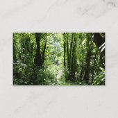 Carte De Visite Dominicain Forêt de pluie II Vert tropical (Dos)