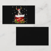 Carte De Visite Don d'âne à l'aube| Joyeux Noël à l'âne (Devant / Derrière)