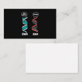 Carte De Visite Don de scientifique | Rna enseignant en biologie (Devant / Derrière)
