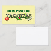 Carte De Visite Don Pancho Taquizas (Devant / Derrière)