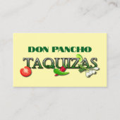 Carte De Visite Don Pancho Taquizas (Devant)