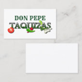 Carte De Visite Don Pepe Taquizas (Devant / Derrière)