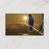 Carte De Visite Don photo Wild Raven Wildlife (Dos)