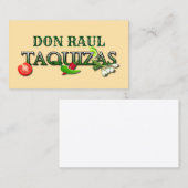 Carte De Visite Don Raul Taquizas (Devant / Derrière)