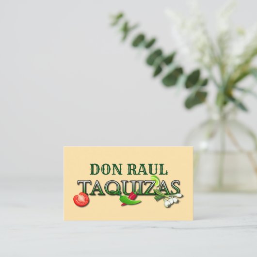 Carte De Visite Don Raul Taquizas (Debout devant)
