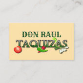 Carte De Visite Don Raul Taquizas (Devant)