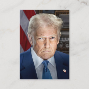 Carte De Visite Donald Trump 2025 Portrait du président américain
