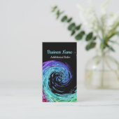 Carte de visite d'onde arc-en-ciel liquide 2 (Debout devant)