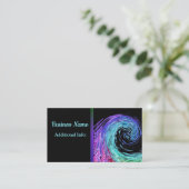 Carte de visite d'onde arc-en-ciel liquide 3 (Debout devant)