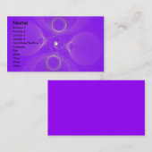 Carte de visite d'ondes sonores de fractale (Devant / Derrière)