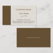 Carte De Visite Donkey brown professionnel élégant moderne (Devant / Derrière)