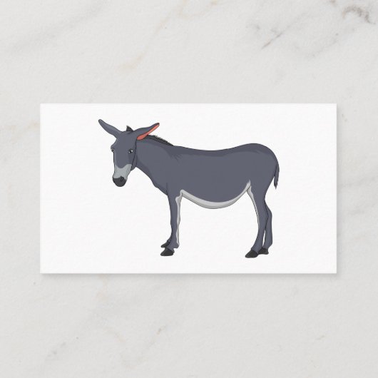 Carte De Visite Donkey cartoon (Dos)