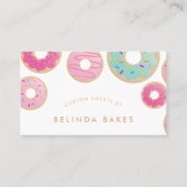 Carte De Visite DONUT BAKER LOGO pâtisserie mignonne confection me (Devant)
